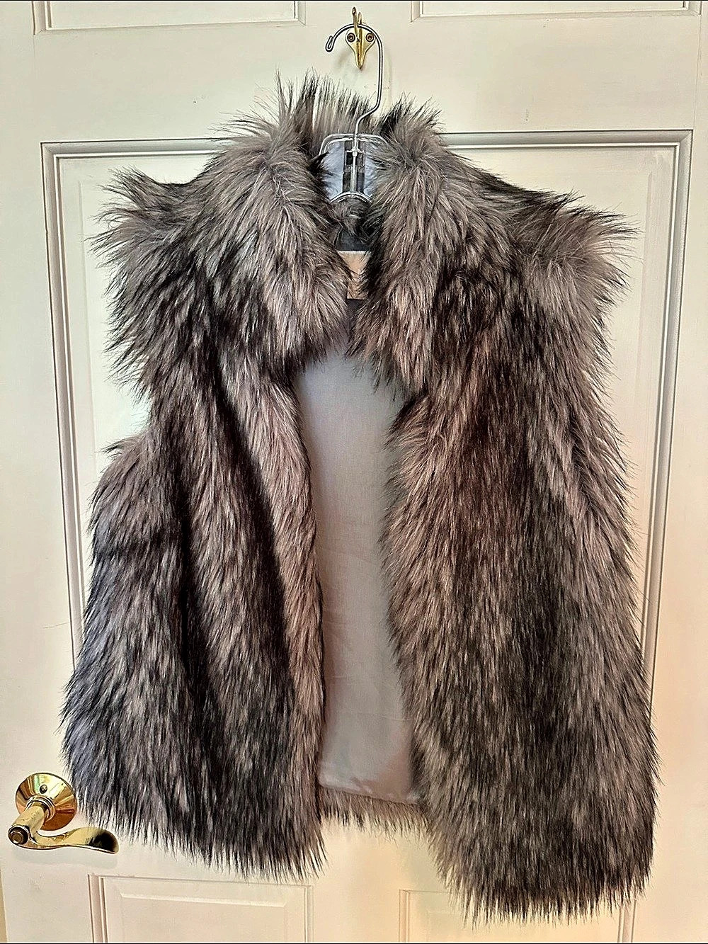 Michael Kors Faux Fur Vest in Brown Size Small Like New